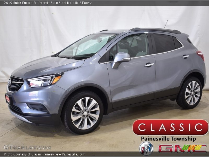 Satin Steel Metallic / Ebony 2019 Buick Encore Preferred