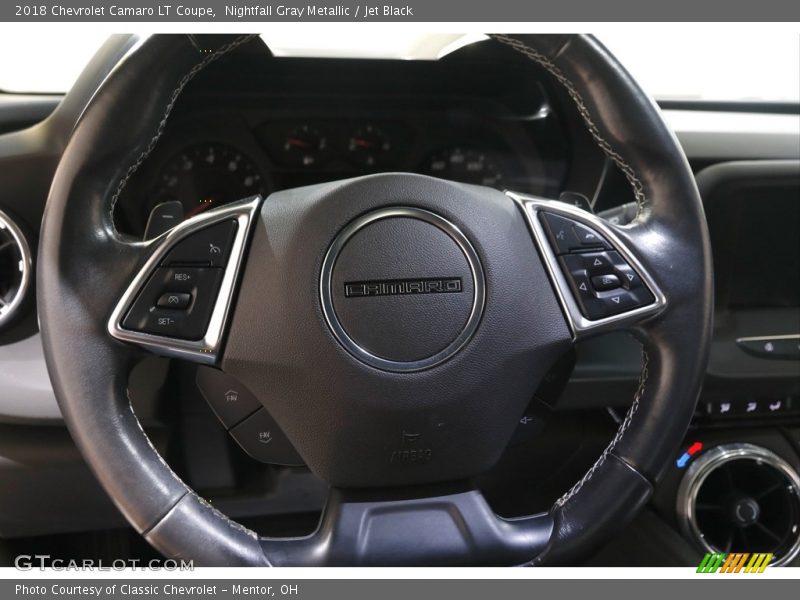 Nightfall Gray Metallic / Jet Black 2018 Chevrolet Camaro LT Coupe