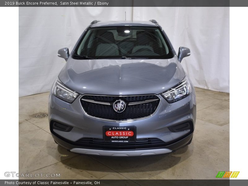 Satin Steel Metallic / Ebony 2019 Buick Encore Preferred