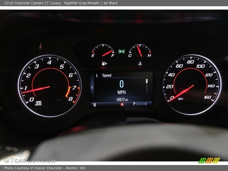Nightfall Gray Metallic / Jet Black 2018 Chevrolet Camaro LT Coupe