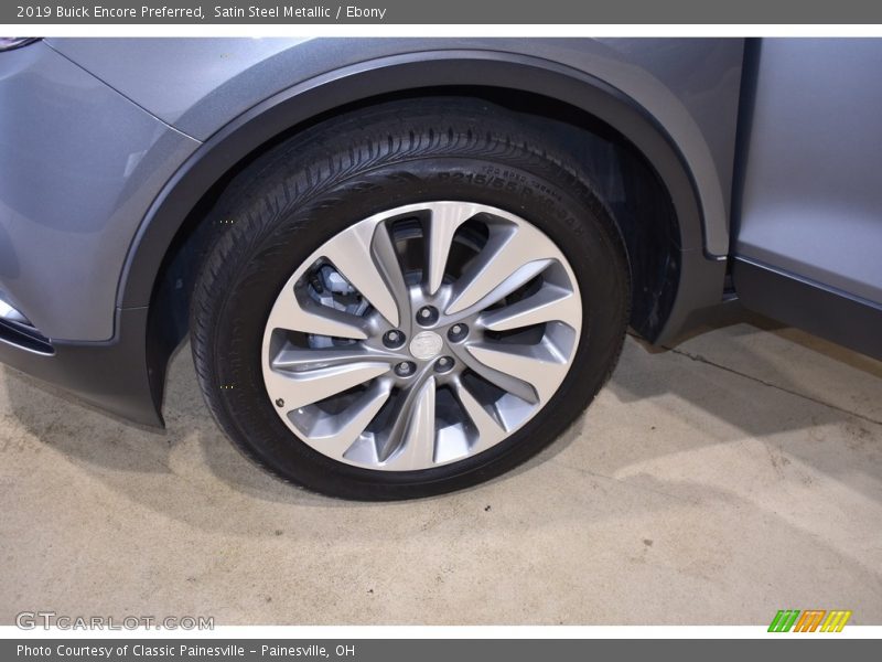 Satin Steel Metallic / Ebony 2019 Buick Encore Preferred