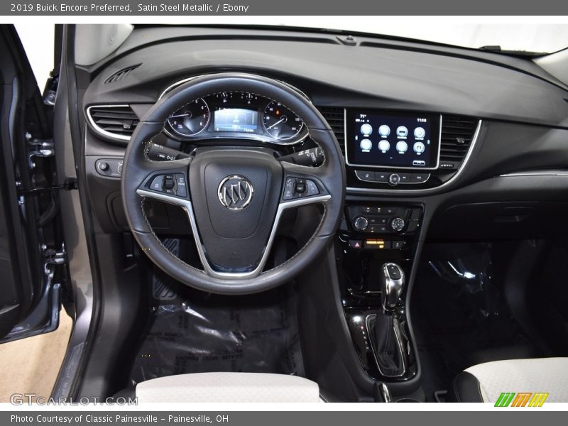 Satin Steel Metallic / Ebony 2019 Buick Encore Preferred