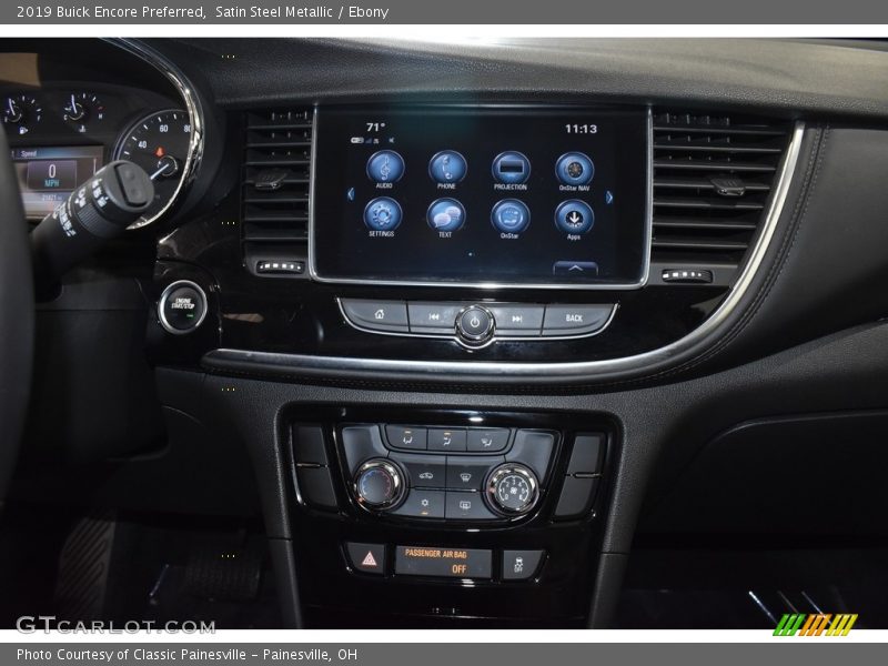 Satin Steel Metallic / Ebony 2019 Buick Encore Preferred