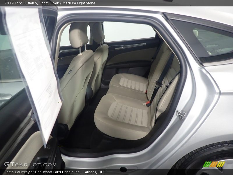 Rear Seat of 2019 Fusion S