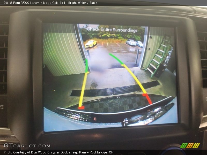 Bright White / Black 2018 Ram 3500 Laramie Mega Cab 4x4