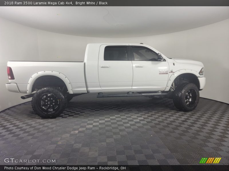 Bright White / Black 2018 Ram 3500 Laramie Mega Cab 4x4