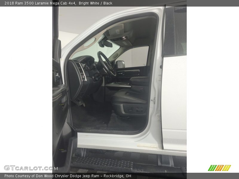 Bright White / Black 2018 Ram 3500 Laramie Mega Cab 4x4