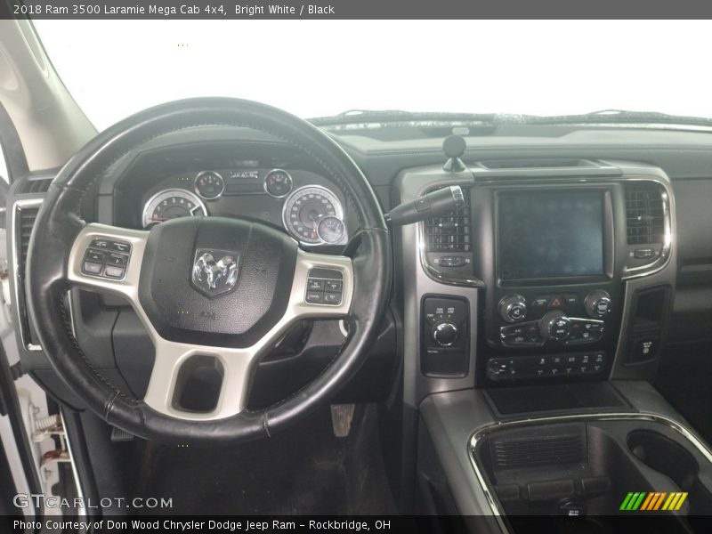 Bright White / Black 2018 Ram 3500 Laramie Mega Cab 4x4