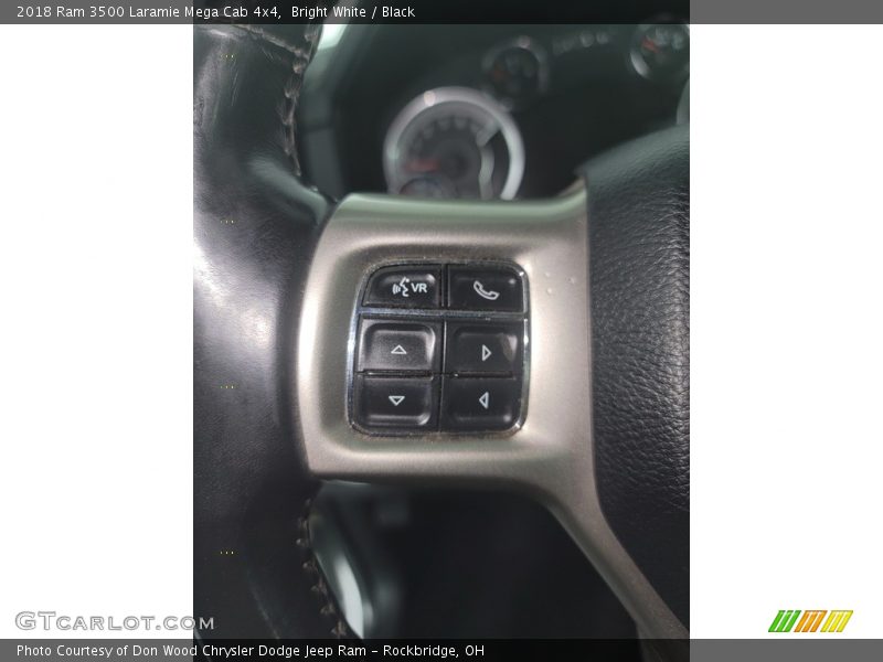 Bright White / Black 2018 Ram 3500 Laramie Mega Cab 4x4