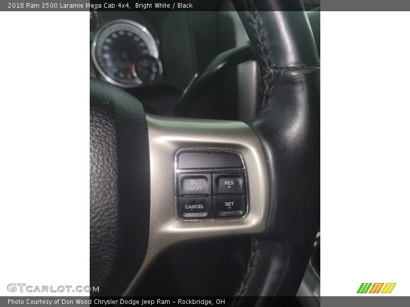 Bright White / Black 2018 Ram 3500 Laramie Mega Cab 4x4