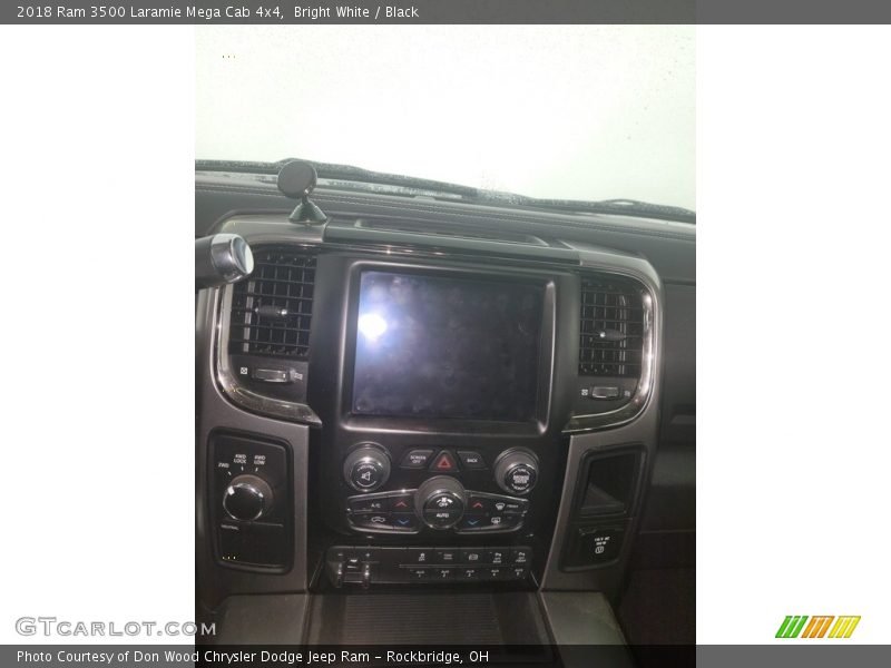 Bright White / Black 2018 Ram 3500 Laramie Mega Cab 4x4