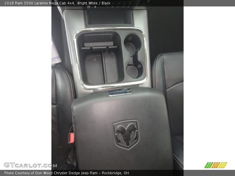 Bright White / Black 2018 Ram 3500 Laramie Mega Cab 4x4
