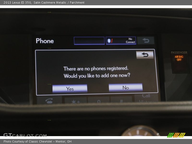 Satin Cashmere Metallic / Parchment 2013 Lexus ES 350