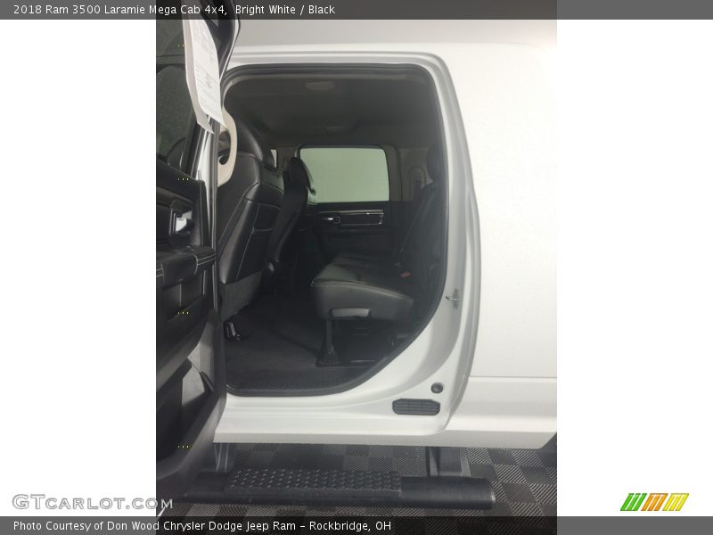 Bright White / Black 2018 Ram 3500 Laramie Mega Cab 4x4