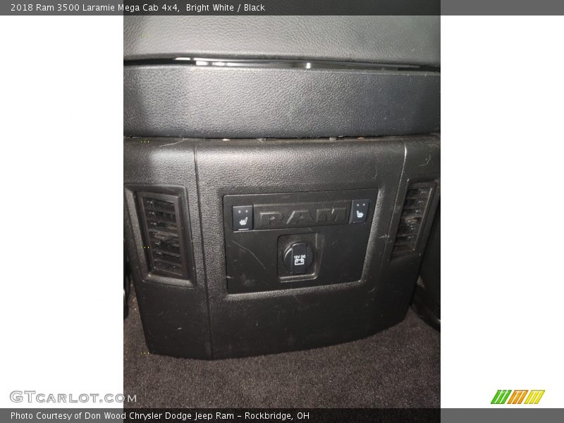 Bright White / Black 2018 Ram 3500 Laramie Mega Cab 4x4