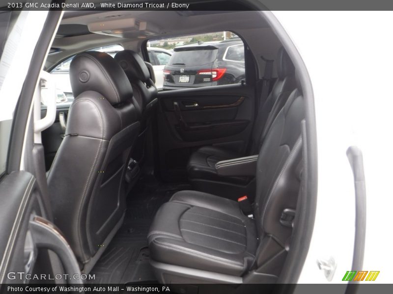 White Diamond Tricoat / Ebony 2013 GMC Acadia Denali AWD