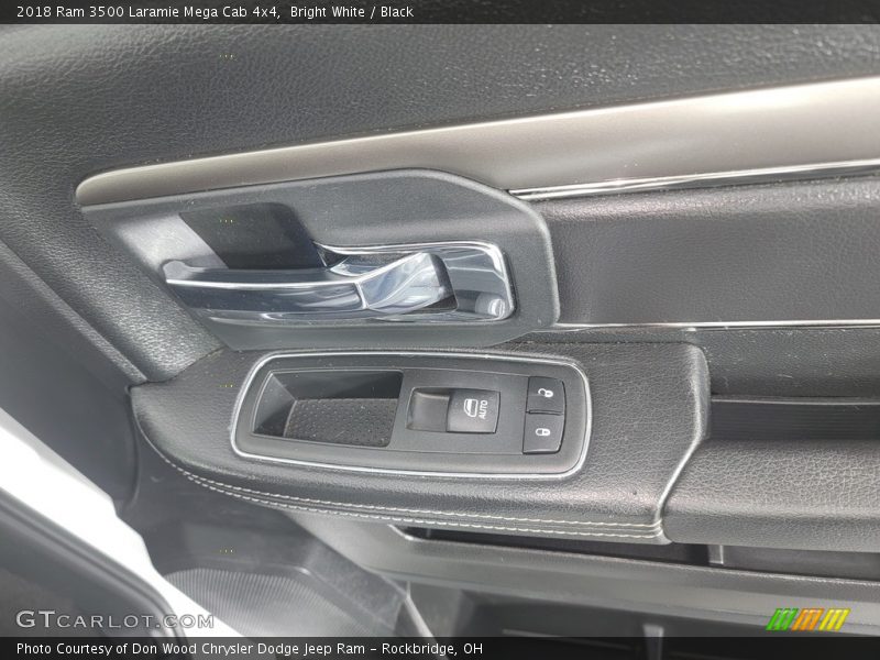Bright White / Black 2018 Ram 3500 Laramie Mega Cab 4x4