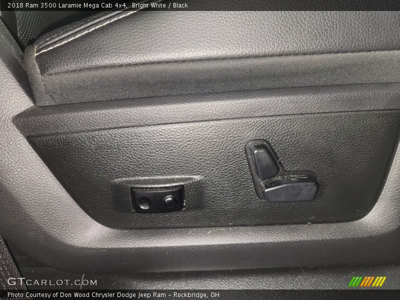 Bright White / Black 2018 Ram 3500 Laramie Mega Cab 4x4