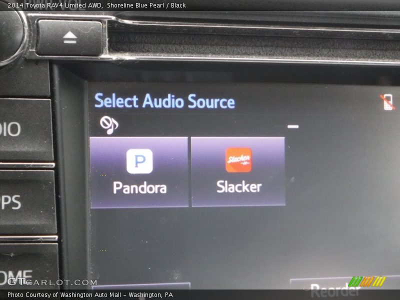Shoreline Blue Pearl / Black 2014 Toyota RAV4 Limited AWD