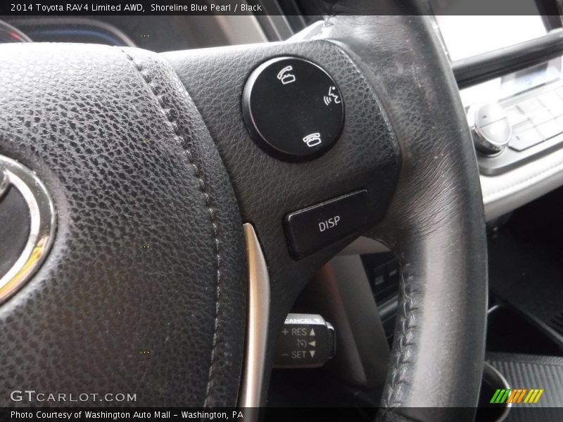 Shoreline Blue Pearl / Black 2014 Toyota RAV4 Limited AWD