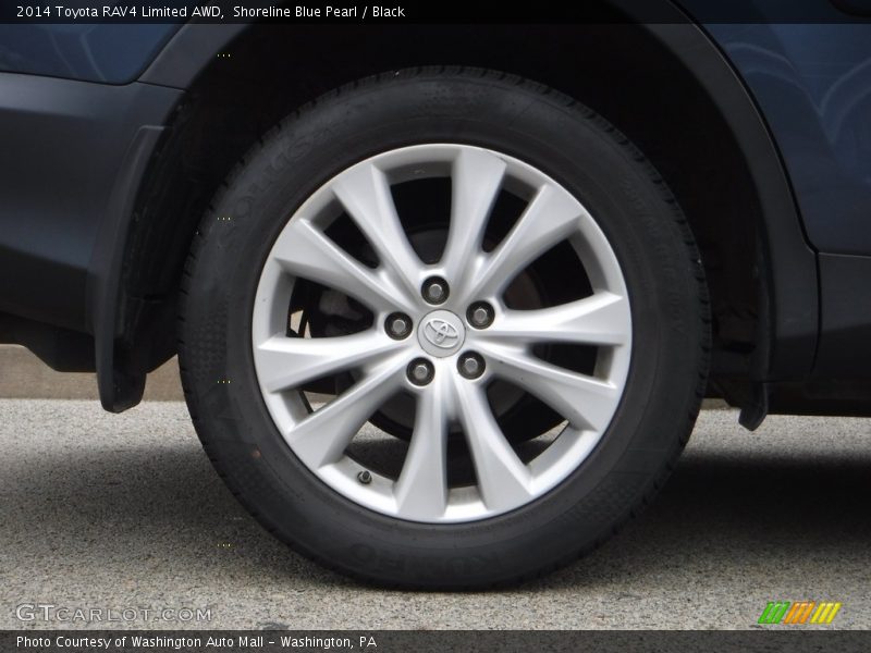 Shoreline Blue Pearl / Black 2014 Toyota RAV4 Limited AWD