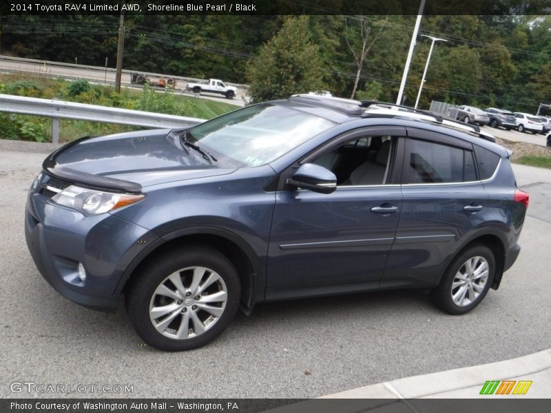 Shoreline Blue Pearl / Black 2014 Toyota RAV4 Limited AWD