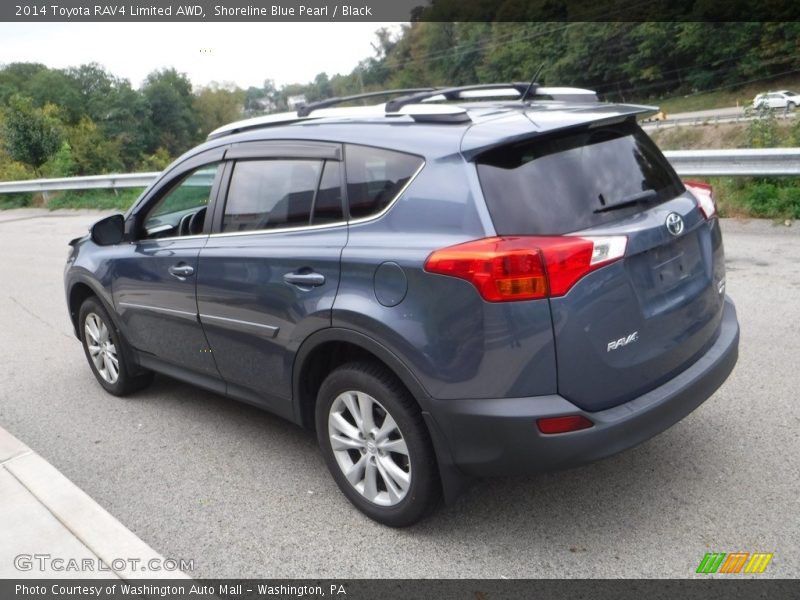 Shoreline Blue Pearl / Black 2014 Toyota RAV4 Limited AWD