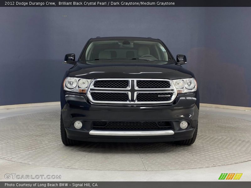 Brilliant Black Crystal Pearl / Dark Graystone/Medium Graystone 2012 Dodge Durango Crew