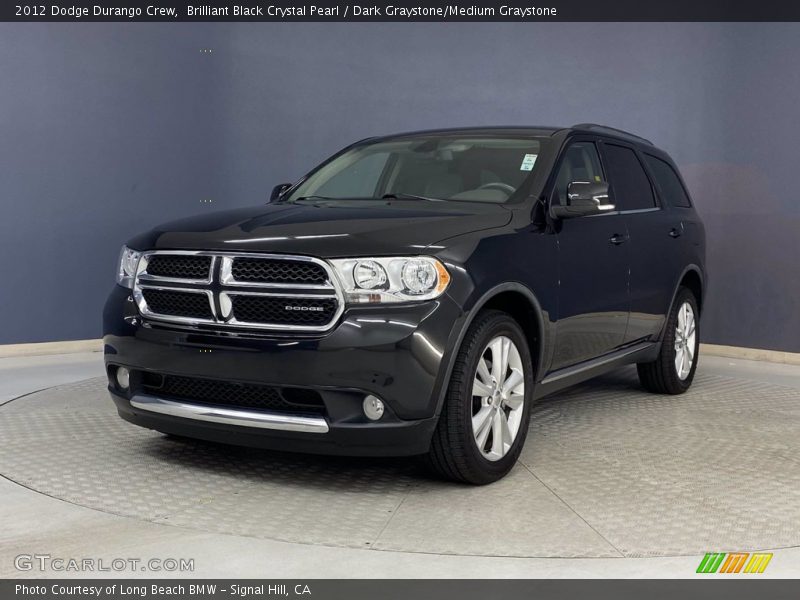 Brilliant Black Crystal Pearl / Dark Graystone/Medium Graystone 2012 Dodge Durango Crew