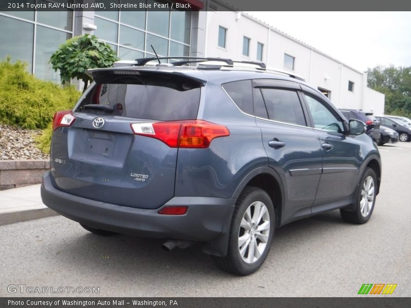 Shoreline Blue Pearl / Black 2014 Toyota RAV4 Limited AWD