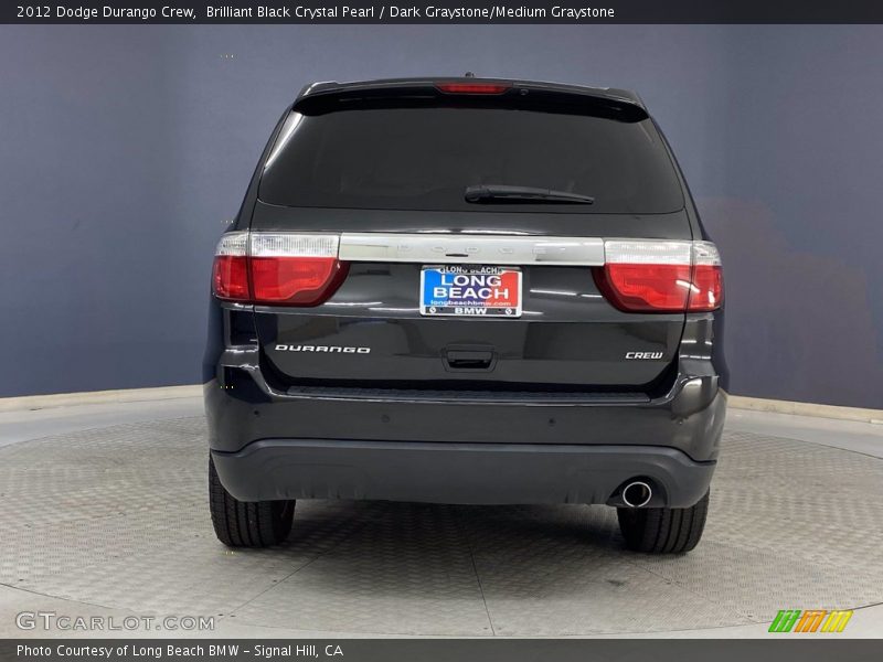 Brilliant Black Crystal Pearl / Dark Graystone/Medium Graystone 2012 Dodge Durango Crew