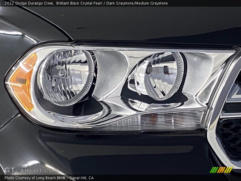 Brilliant Black Crystal Pearl / Dark Graystone/Medium Graystone 2012 Dodge Durango Crew