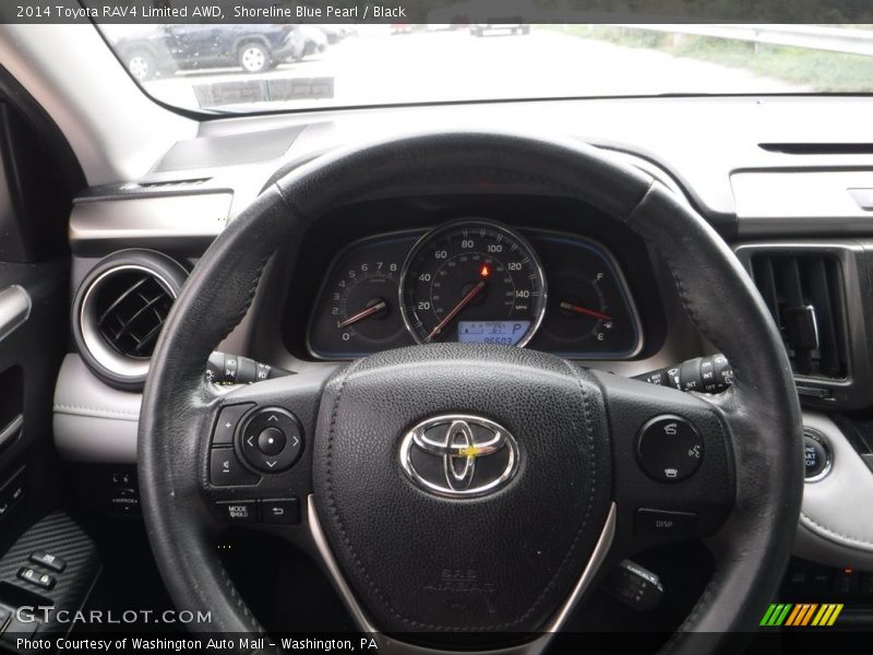 Shoreline Blue Pearl / Black 2014 Toyota RAV4 Limited AWD