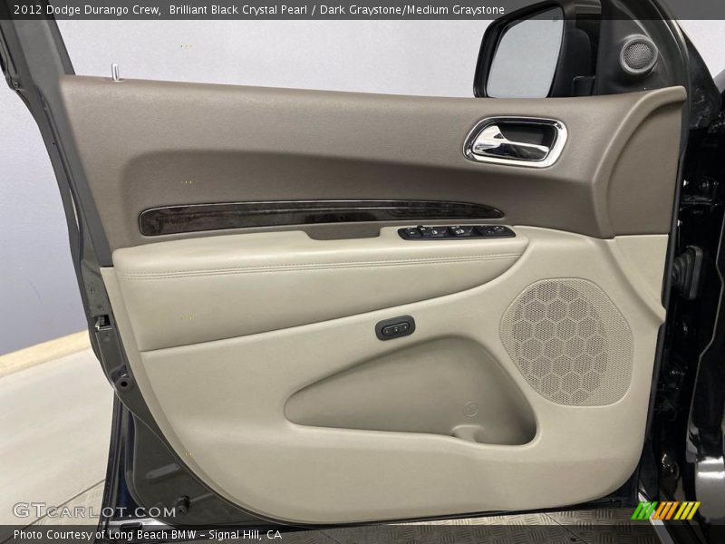 Brilliant Black Crystal Pearl / Dark Graystone/Medium Graystone 2012 Dodge Durango Crew