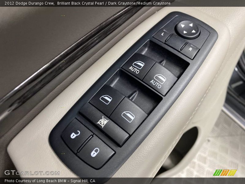 Brilliant Black Crystal Pearl / Dark Graystone/Medium Graystone 2012 Dodge Durango Crew