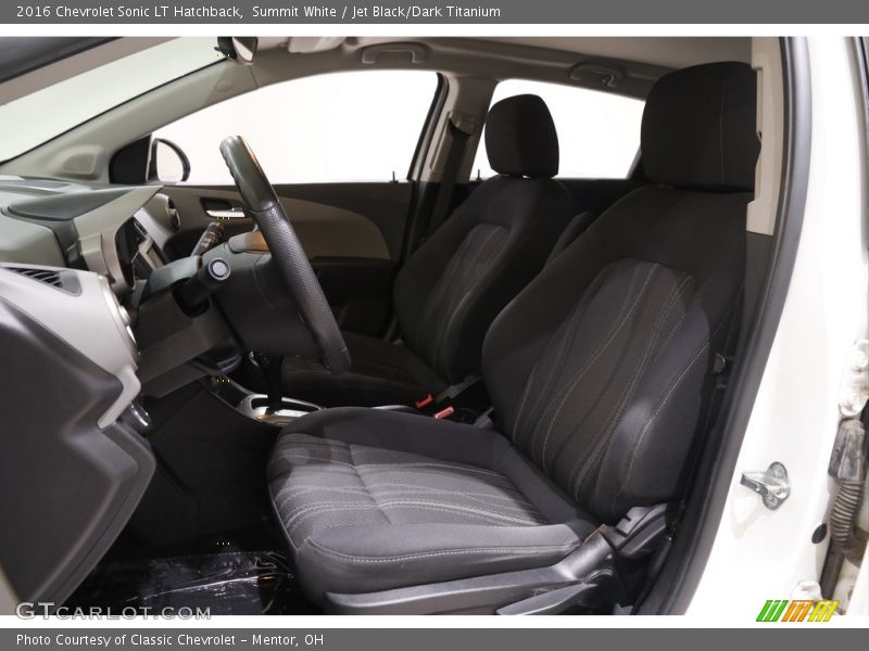 Summit White / Jet Black/Dark Titanium 2016 Chevrolet Sonic LT Hatchback