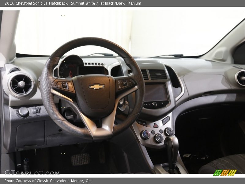 Dashboard of 2016 Sonic LT Hatchback