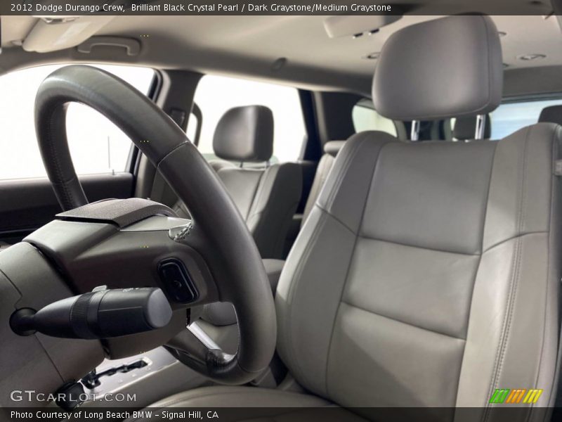Brilliant Black Crystal Pearl / Dark Graystone/Medium Graystone 2012 Dodge Durango Crew