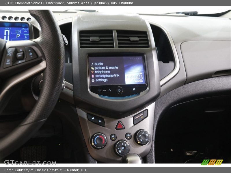Controls of 2016 Sonic LT Hatchback