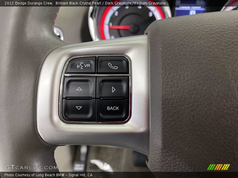 Brilliant Black Crystal Pearl / Dark Graystone/Medium Graystone 2012 Dodge Durango Crew