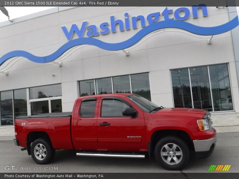 Fire Red / Ebony 2012 GMC Sierra 1500 SLE Extended Cab 4x4