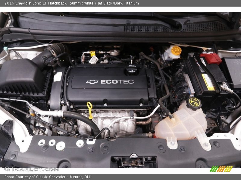  2016 Sonic LT Hatchback Engine - 1.8 Liter DOHC 16-Valve VVT Ecotec 4 Cylinder