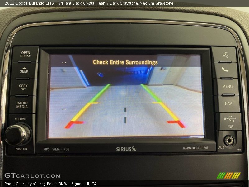 Brilliant Black Crystal Pearl / Dark Graystone/Medium Graystone 2012 Dodge Durango Crew