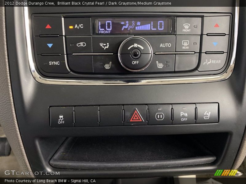 Brilliant Black Crystal Pearl / Dark Graystone/Medium Graystone 2012 Dodge Durango Crew