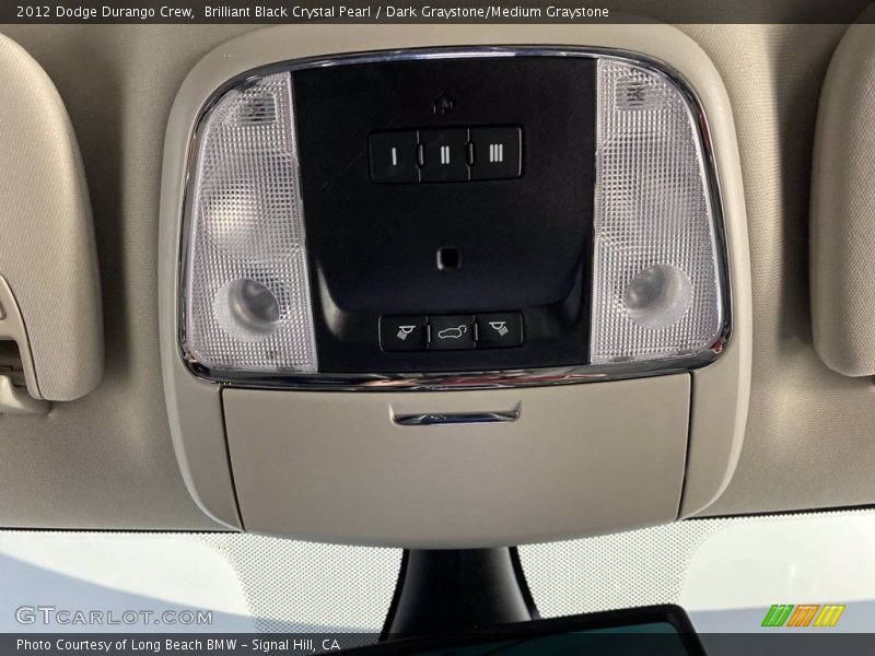 Brilliant Black Crystal Pearl / Dark Graystone/Medium Graystone 2012 Dodge Durango Crew