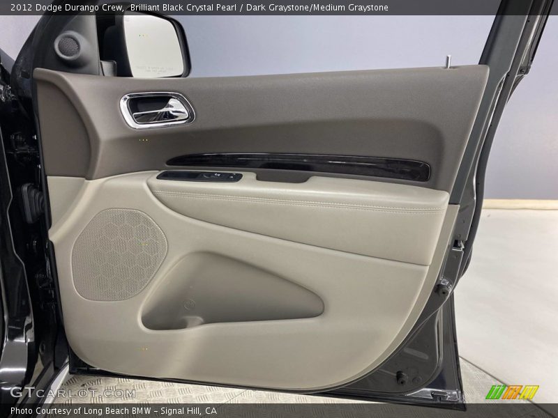 Brilliant Black Crystal Pearl / Dark Graystone/Medium Graystone 2012 Dodge Durango Crew