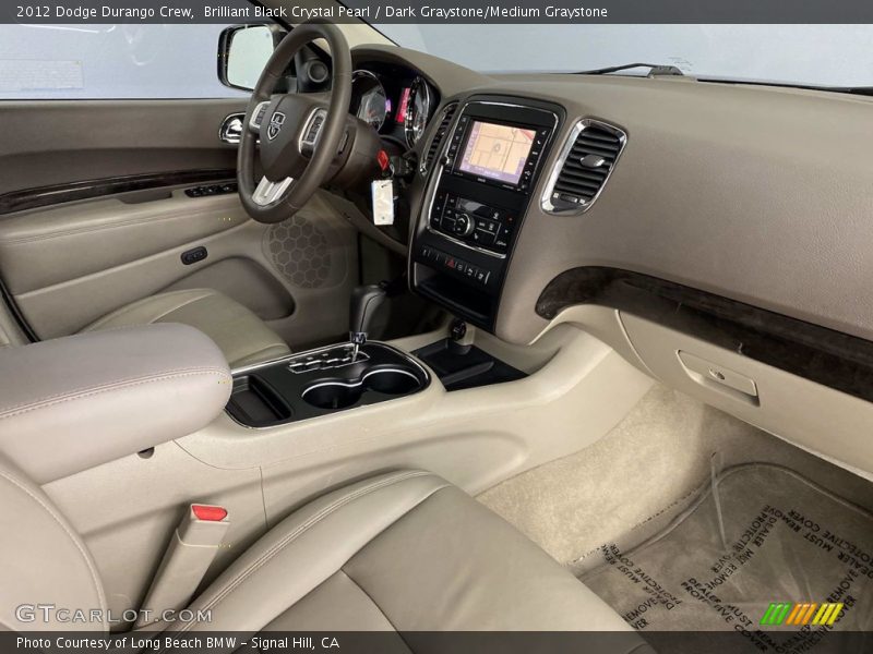 Brilliant Black Crystal Pearl / Dark Graystone/Medium Graystone 2012 Dodge Durango Crew