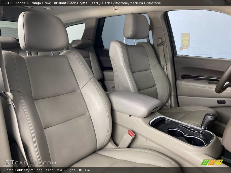 Brilliant Black Crystal Pearl / Dark Graystone/Medium Graystone 2012 Dodge Durango Crew