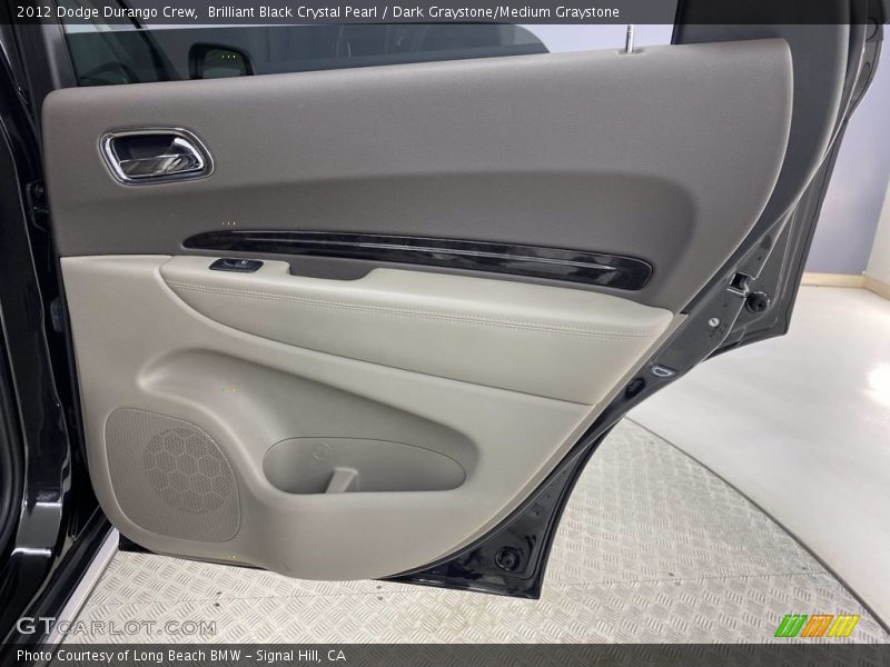 Brilliant Black Crystal Pearl / Dark Graystone/Medium Graystone 2012 Dodge Durango Crew