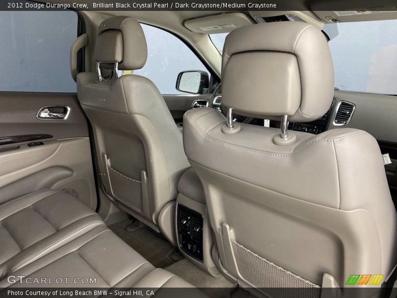 Brilliant Black Crystal Pearl / Dark Graystone/Medium Graystone 2012 Dodge Durango Crew